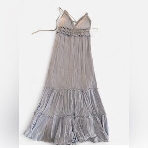 Chic Silver Maxi Dress